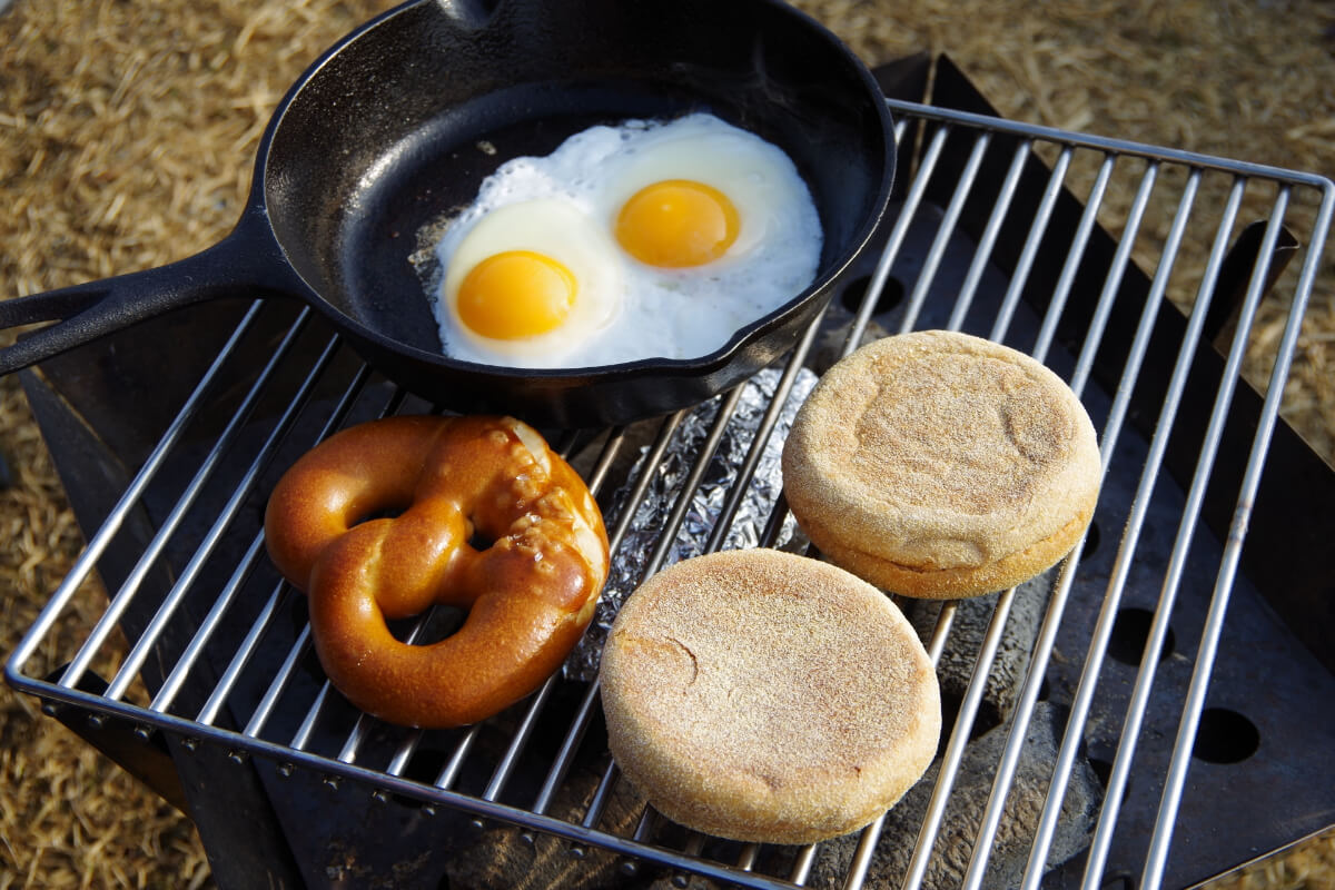 スキレットで調理